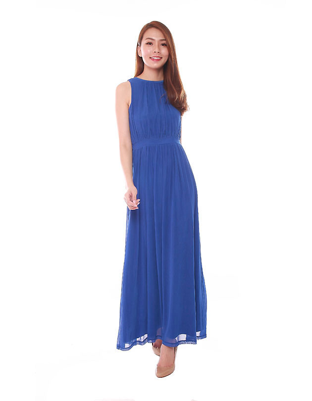 Paris Maxi Dress in Royal Blue